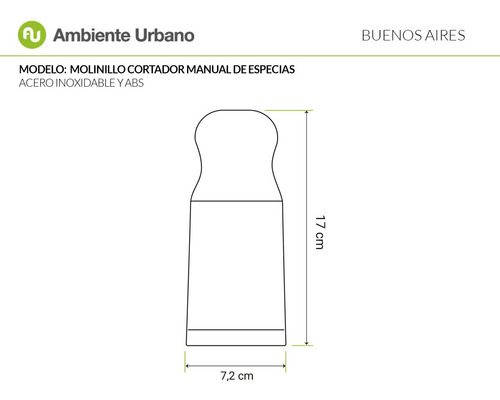 Imagen 8 de 10 de Rallador Triturador Molino Manual Picador Hierbas Especias