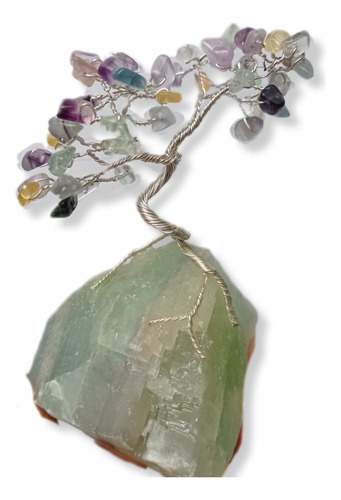 Árbol De La Abundancia /fluorita Arcoiris / Sanación /cuarzo