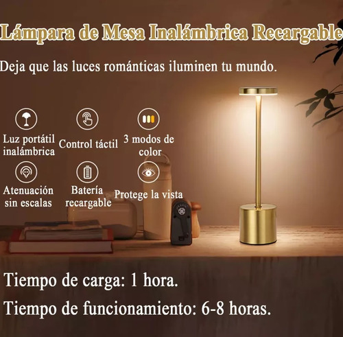Lámpara De Mesa Led Decorativa Para Ambiente De Restaurante