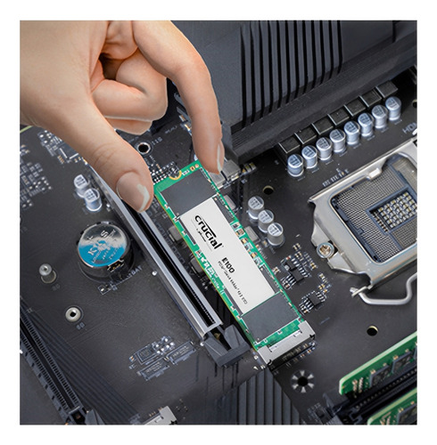 Ssd 480gb M.2 Nvme Pcie 4 4700mb/s Leit -2500mb/s Grav E100 Ct480e100ssd8 Crucial Verde