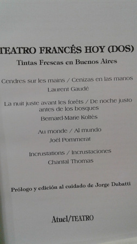 Imagen 3 de 8 de Teatro Frances Hoy Laurent Gaude
