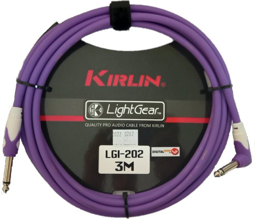 Imagen 1 de 1 de Cable Plug Kirlin Lgi202  3metros Morado