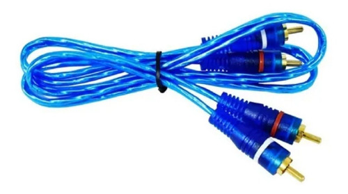 Cable Uso Rudo Audio 2 Rca A 2 Rca 6 Metros Puntas Doradas