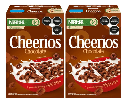 2 Cereal Nestlé Cheerios Chocolate 480g