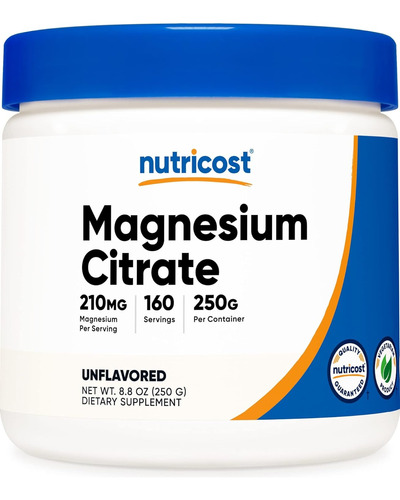 Citrato De Magnesio Nutricost - g a $600