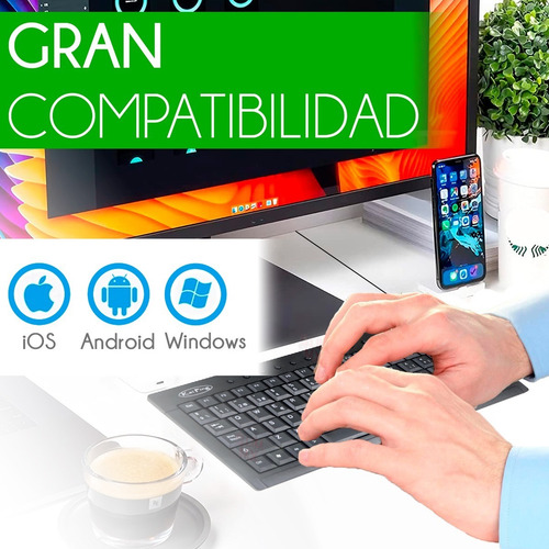 Mini Teclado Usb Multimedia En Español Pc Windows Delgado