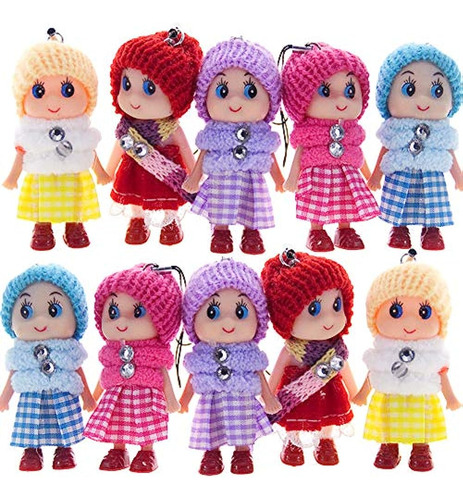 8 Pcs Tiny Dolls, Mini Muñeca De Princesa De Silicona Para N