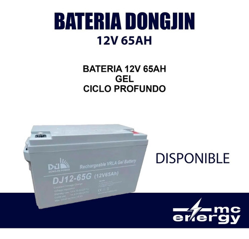 Imagen 1 de 1 de Bateria Dongjin 12v 65ah