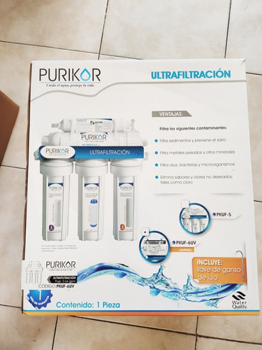 Purificador De Agua Purikor 6 Etapas Ultrafiltración