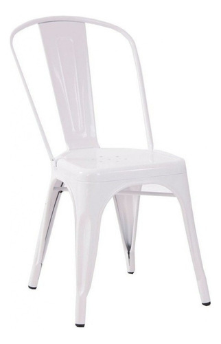 Silla Tolix De Metal - Blanca