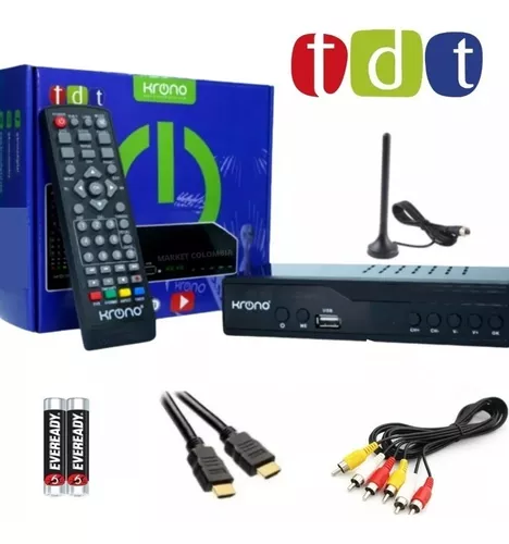 Decodificador Antena Tdt Receptor Tv Digital Dvb T2 Hdmi 