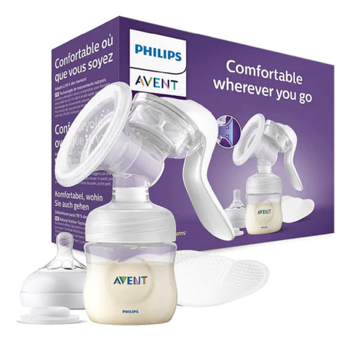 Avent Bebe Extractor Leche Materna Manual Biberón Lactancia 