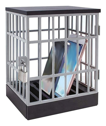 Caja De Bloqueo De Teléfono, Con Jaula De Bloqueo De Gris