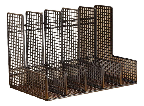 Archivador De Malla Con 5 Niveles, Soporte De Hierro Para
