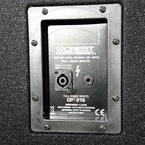 Imagen 5 de 6 de Columna Bafle Crest Cp-pro 215 Woofer 2x15´´ Driver Titanio