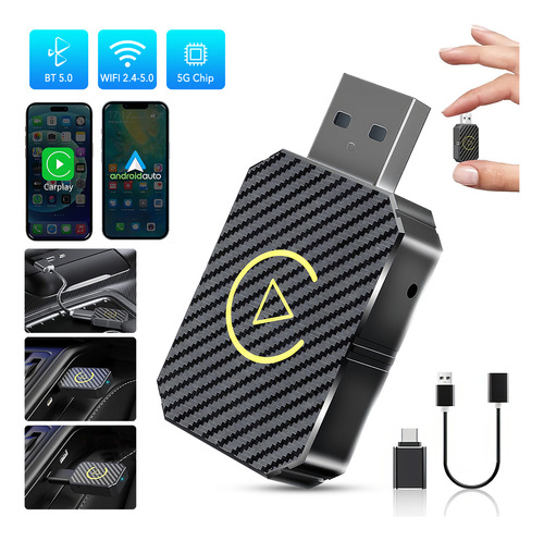 Mini Adaptador Sem Fio Sem Fio Sem Fio Carplay Android Auto