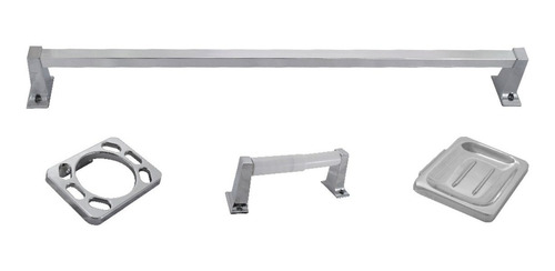 Juego De Accesorios Para Baño 4 Piezas Jab017pvc Anbec