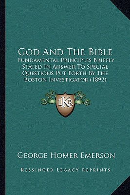 Libro God And The Bible: Fundamental Principles Briefly S...