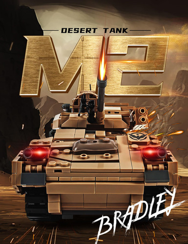 Bloques De Construcción Semky M2 Bradley Tank 1350 Piezas 0 Versión Del Personaje