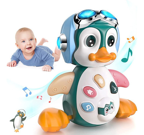 Moontoy Penguin Baby Toys 6 A 12 Months Musical Light Up Bab