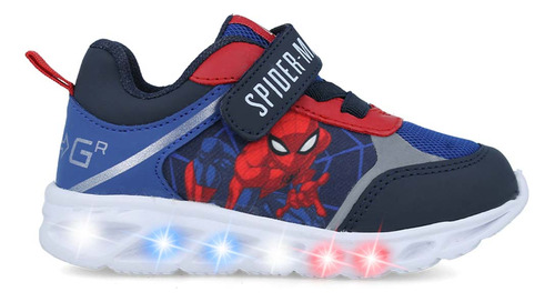 Tenis Deportivo Spider Man Marvel Niño Sintético Con Luces (