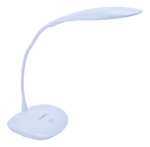 Imagen 1 de 5 de Velador Led Touch Táctil Flexible Usb Oval 3 Niveles Etheos Color De La Estructura Blanco Color De La Pantalla Blanco