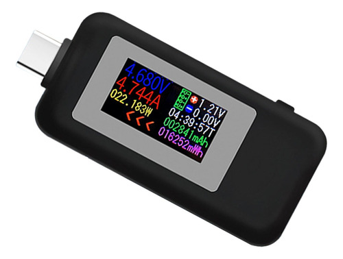 Probador Usb Tipo C De 2 Vías Instrumento De Negro