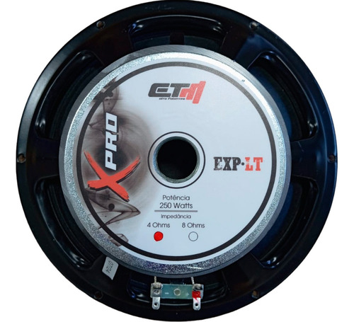 Médio Grave Etm Exp Lt 10 Pol 4 Rms Woofer 250w Profissional