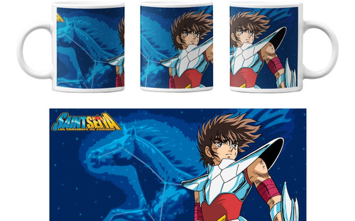 Taza Saint Seiya Caballeros Del Zodiaco Anime Personalizado