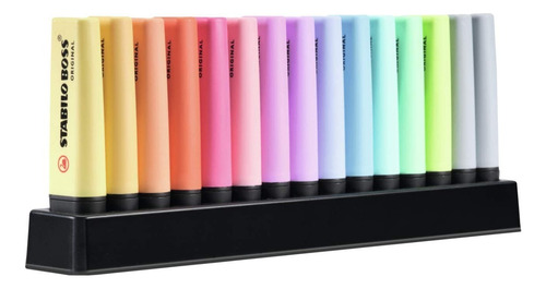 Stabilo Boss Pastel 15 Piezas + Organizador Deskset