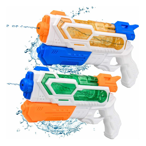 Juguete Pistola De Agua  Balnore  Para Niños, 2 Paquetes Ptg