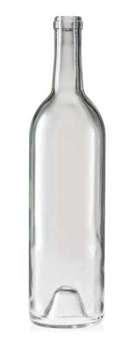 Botella De Vidrio Wine 750 Ml Con Corcho 48 Pzas