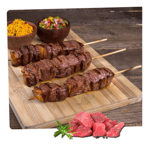 2500 Espeto palito 25 cm Bambu P/ Churrasco
