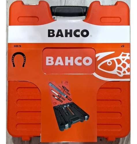 Set Herrador Bahco En Maletín 9 Piezas Hr/9 Gubia Lima Pinza Naranja