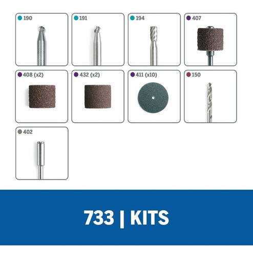 Dremel Set Accesorios Mototool Madera Tallar Lijar Perforar