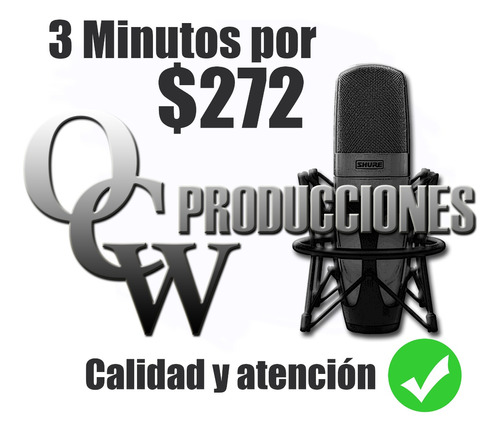 Spots Publicitarios Radio Y Perifoneo 3 Minutos X 200 Pesos
