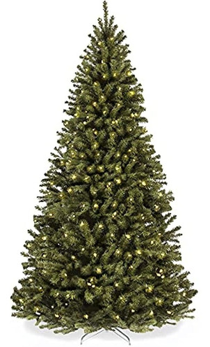 Árbol De Navidad Artificial Con Bisagras Con Luces Incandesc