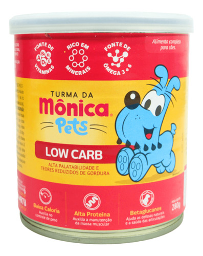 Turma Da Mônica Pets Ração Úmida Low Carb Para Cães - 280g