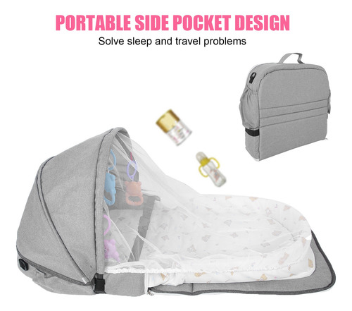 Cama Para Bebé Recién Nacido, Plegable, Mosquitera