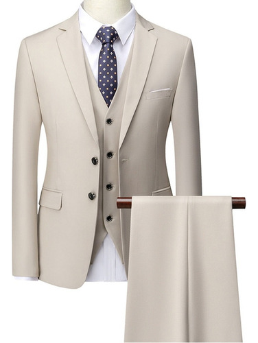 Traje De Bodas For Hombres Negocios Verde 3 Piezas