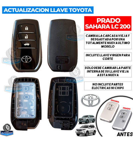 Actualizacion Llave Toyota Prado Y Sahara A Modelo Nuevo