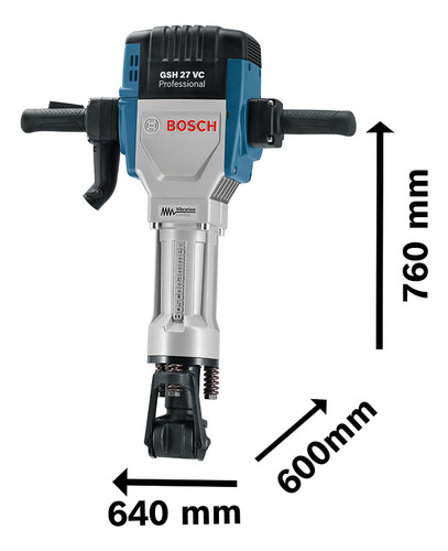 Martillo Demoledor Bosch Gsh 27 Vc 62j Epta 2000w 220v