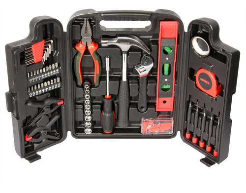 Herramientas Profesional 134 Pz Pack Estuche Portatil Color Rojo