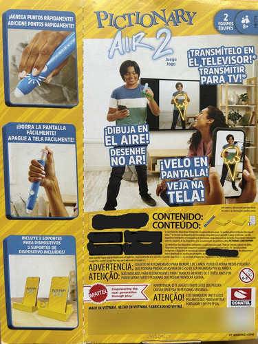 Juego De Mesa Pictionary Air 2, Con Aplicación