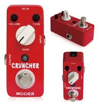 Comprar Mooer Cruncher Pedal Distorsion Guitarra True By Pass Color Rojo