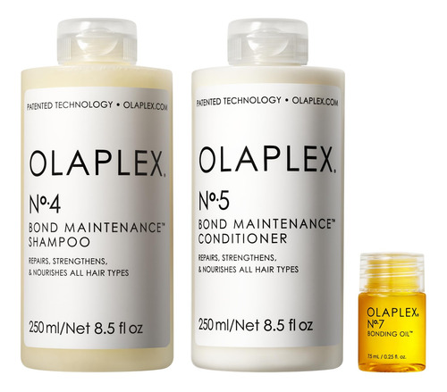 Kit De Lavagem E Brilho Olaplex Para Cuidados Com O Cabelo C