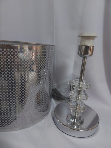 Imagen 3 de 8 de Lámpara De Buro Mesa Elegante Cromada Le561