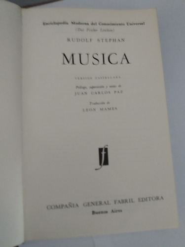 Enciclopedia Del Conocimiento Universal: Música