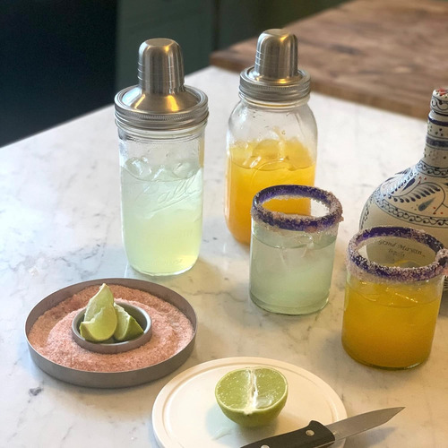 Mason Jar - Tapa Para Coctelera De Boca Regular, Acero Inoxi