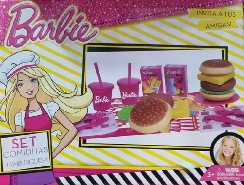 Barbie Hamburguesas Set De Comiditas